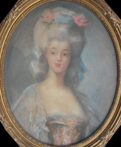 ECOLE FRANCAISE DU XIXème siècle Portrait de Marie Antoinette

Pastel 