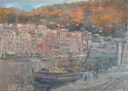 Charles LACOUR (1861-1941) Villefranche sur mer au couchant

Huile sur toile contrecollée...