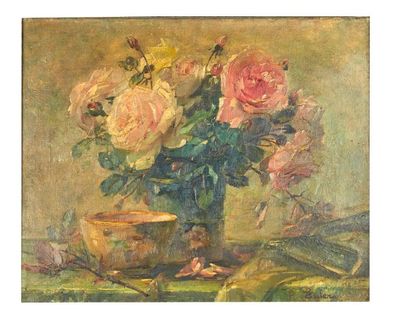 Pierre Nicolas EULER (1846-1915) Nature morte au bouquet

Huile sur toile, signée...