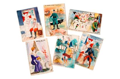 null ORIGINAUX


 Environ 48 cartes peintes à l'aquarelle (anti allemandes, infirmières...