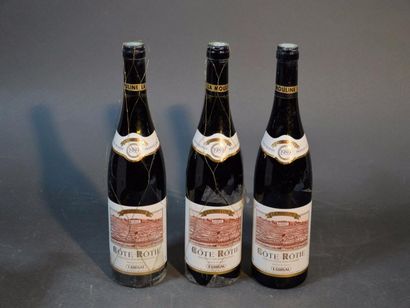 null 3 B CÔTE RÔTIE LA MOULINE (1 accroc clm. sinon parfaites) Guigal 1989