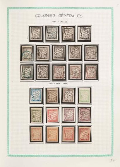 null Anc. Colonies françaises
Collection de timbres-poste des Colonies Générales,...