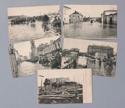 null Moscou et ses environs
Inondations et tempête (1904). 16 Cartes dont une en...