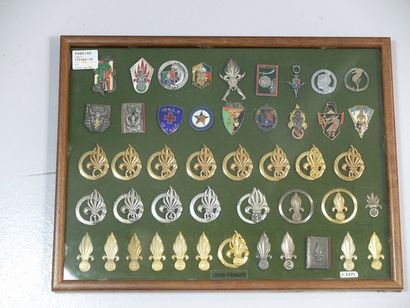 null Lot de 46 environ insignes de la Légion étrangère	

