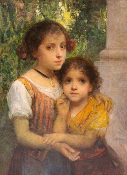 null Napoléon Diogène MAILLART (1840-1926)

Portrait de jeunes filles 

Huile sur...