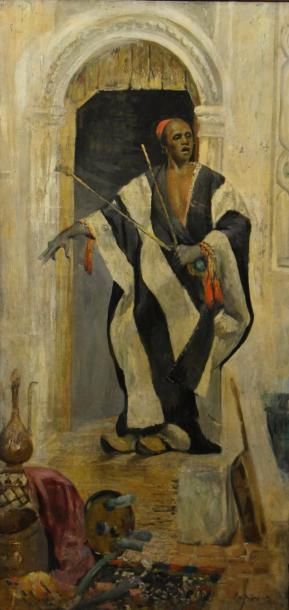null Marco DE GREGORIO (1829-1876)

Homme orientaliste 

Huile sur toile, signée...