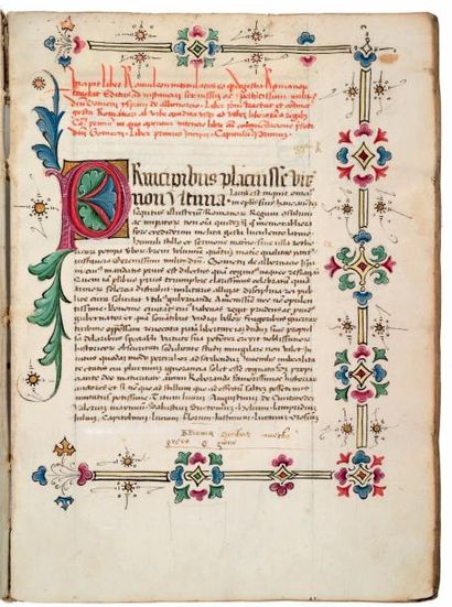 null [BENVENUTO DA IMOLA (Benevenutus de Rambaldis (c.
1338-1390)]. Liber Romuleon...