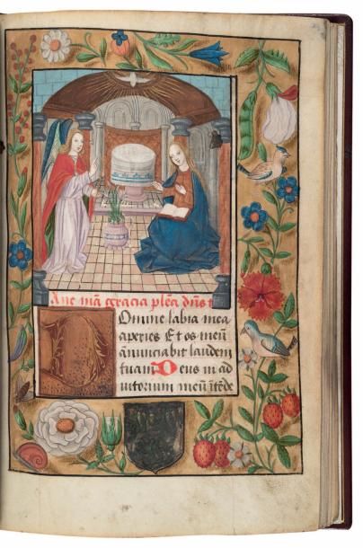 null [HEURES]. LIVRE D'HEURES (usage d'Amiens). France, Picardie (Amiens?) ou Nord,...