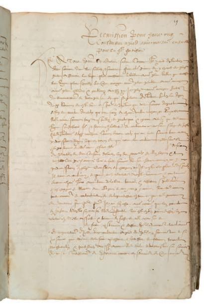null [DROIT]. Recueil de modèles d'actes de droit public. France, vers 1580-1600.
[59]...