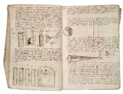 null [GEOMETRIE]. [ARPENTAGE]. Traité de géométrie et d'arpentage, France, vers 1575-1625.
100...