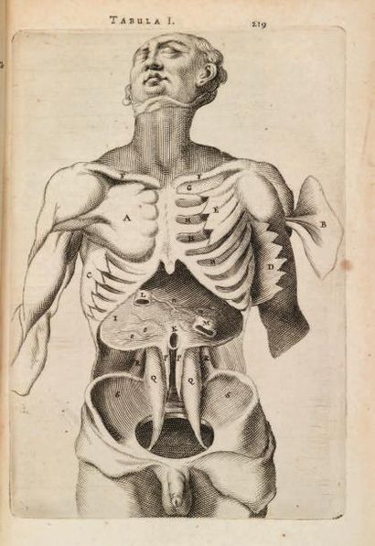 BARTHOLIN (THOMAS) Anatomia... ex Caspari Bartolini parentis institutionibus, omniumque...