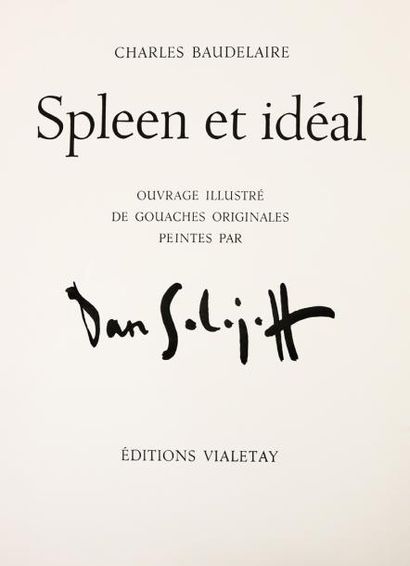 BAUDELAIRE (Charles) Spleen et idéal.
Paris, Vialetay, (1959).
In folio en feuilles...