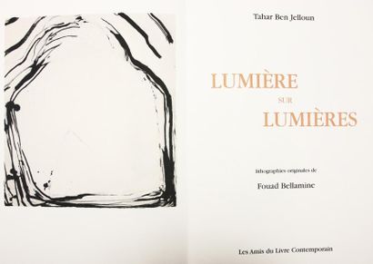 BEN JELLOUN (Tahar) Lumière sur lumières.
Paris, Les Amis du Livre Contemporain,...