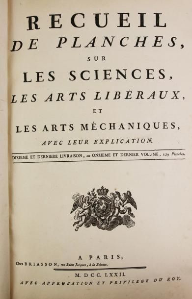 null [ENCYCLOPÉDIE]. Recueil de planches sur les sciences, les arts libéraux, et...