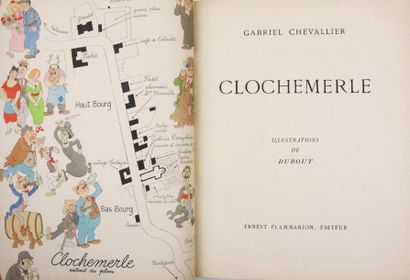 CHEVALLIER (Gabriel) Clochemerle.
Paris, Flammarion, 1945.
In-4°, maroquin orange,...