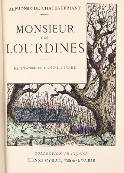 CHATEAUBRIANT (A. de) Monsieur de Lourdines.
Paris, Cyral, 1928.
In-8, demi-chagrin...
