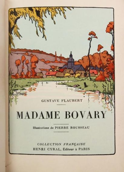 FLAUBERT (G.) Madame Bovary.
Paris, Cyral, 1927.
Fort in-8, demi-maroquin prune à...