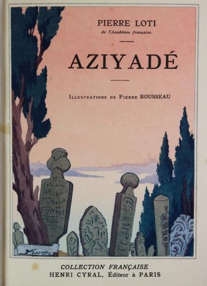 LOTI (P.) Aziyadé.
Paris, Cyral, 1931.
In-8, demi-chagrin bleu à coins, dos à nerfs,...