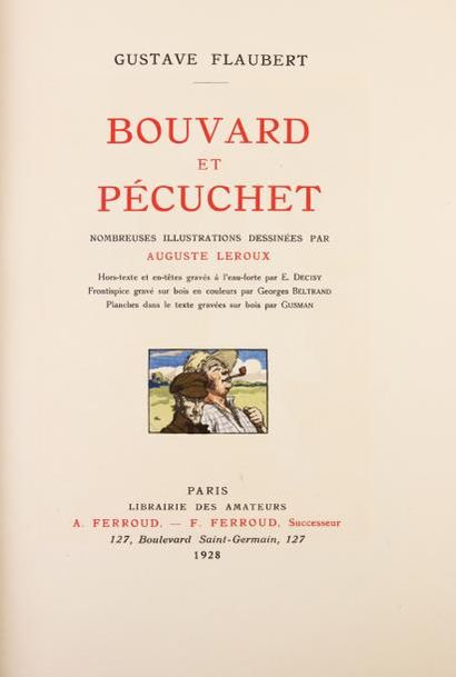 FLAUBERT (Gustave) Bouvard et Pécuchet.
Paris, Ferroud, 1928.
Fort volume in-4°,...