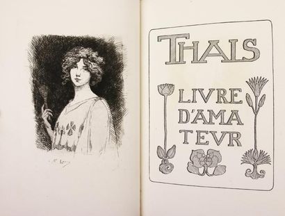 FRANCE (Anatole) Thais.
Paris, de la Collection des Dix, 1900.
In-8, demi maroquin...