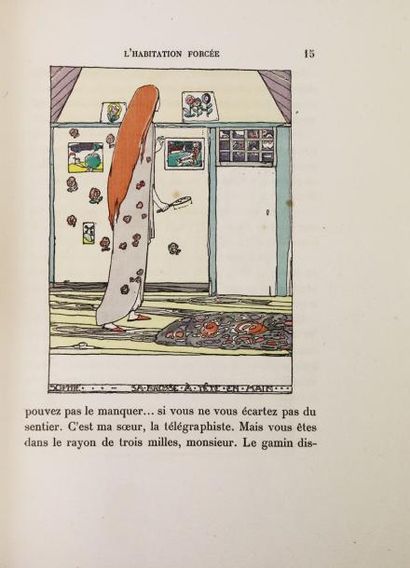 KIPLING (R) L'habitation forcée.
Paris, Kieffer, 1921.
Petit in-4°, demi maroquin...