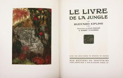 KIPLING (R) Le livre de la jungle et le second livre de la jungle.
Paris, Editions...