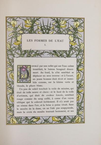 MAUCLAIR (Camille) Ames bretonnes. Trois contes illustrés.
Paris, Piazza, 1907.
In-8,...