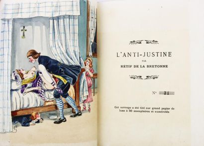 [RETIF DE LA BRETONNE] L'Anti-Justine ou les délices de l'amour.
London, Imprimerie...