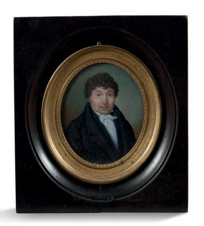 Pierre Charles CIOR (1769-1840) Portrait d'homme en redingote
Miniature
Cadre en...