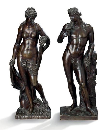 D'APRÈS LE MODÈLE DE MICHEL ANGUIER (1612-1686) 
Amphitrite

Statuette en bronze...