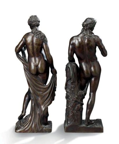 D'APRÈS LE MODÈLE DE MICHEL ANGUIER (1612-1686) 
Amphitrite

Statuette en bronze...