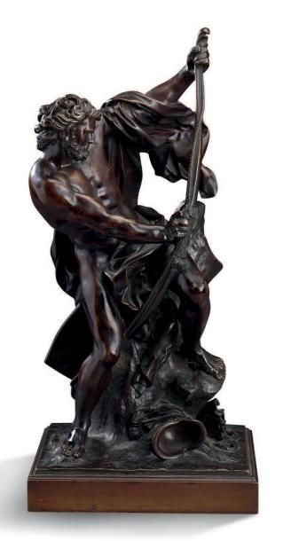 D'après Jacques Bousseau (1681-1740) Soldat bandant son arc
Bronze
Fin XVIIIe siècle
H:...