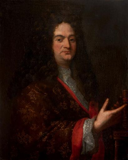 École Française du XVIIe siècle Portrait d'homme, autrefois portrait de
Jean Racine
Toile
60...