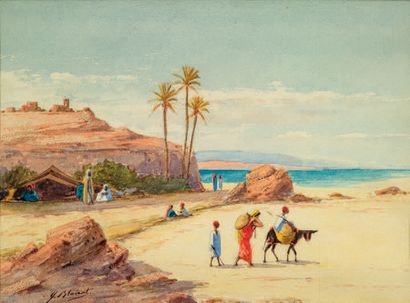 Marcel BLAIRAT (1849/55-?) Vues de Tunisie
Trois aquarelles, signées
22 x 30 cm
22...