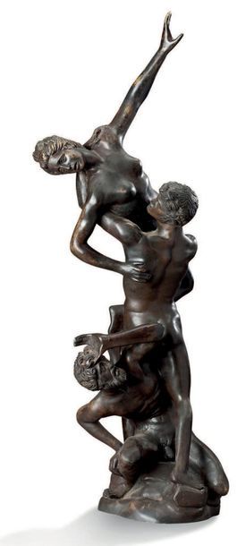 D'APRÈS JEAN DE BOLOGNE (1529-1608), DIT GIAMBOLOGNA L'enlèvement d'une sabine
Bronze...