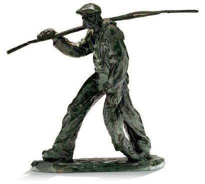 FRANÇOIS MÉHEUT (1905-1981) Le retour du pêcheur
Bronze à patine verte
H: 34,5 c...