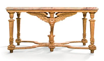 null TABLE DE MILIEU LOUIS XIV
Cette exceptionnelle table de milieu en chêne sculpté...