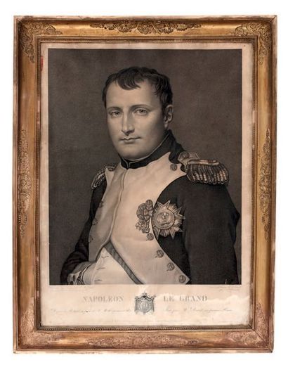 D'APRÈS LORENZO BARTOLINI (SAVIGNANO, 1777 - FLORENCE, 1850) 
Portrait de Napoléon...