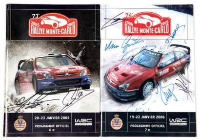 null RALLYE DE MONTE-CARLO
Programmes officiel des éditions 2005 et 2006
Dédicacés...