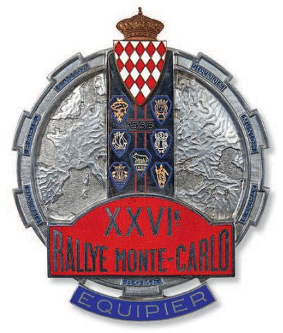 null RALLYE DE MONTE-CARLO
Badge de calandre en métal émaillé de la XXVIème édition...