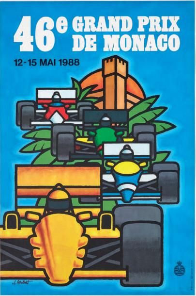 null GRAND PRIX DE MONACO 1988
Affiche originale
Editions Agence Internationale de...