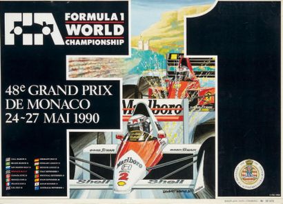 null GRAND PRIX DE MONACO
Affiches originales des éditions 1989 et 1990 du Grand...
