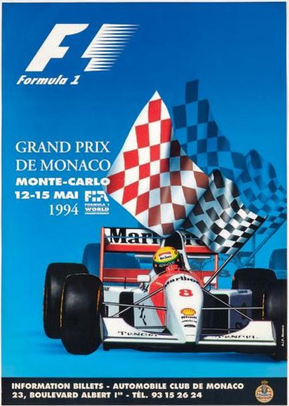 null GRAND PRIX DE MONACO
Affiches originales des éditions 1994 et 1995 du Grand...