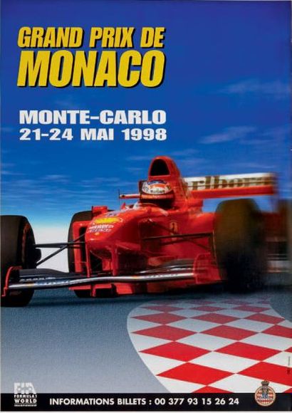 null GRAND PRIX DE MONACO
Affiches originales des éditions 1998 et 1999 du Grand...