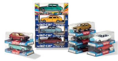 NOREV JET-CAR Lot de 11 petites voitures miniatures dans leur boîte d'origine:
-...