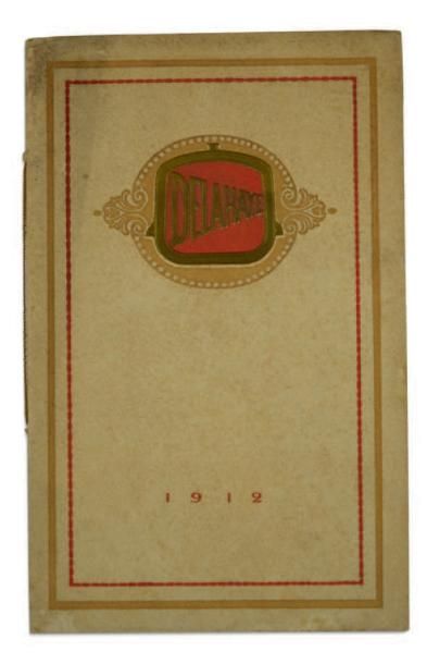 null DELAHAYE
Catalogue de présentation de la gamme Delahaye en 1912
Etat d'usag...