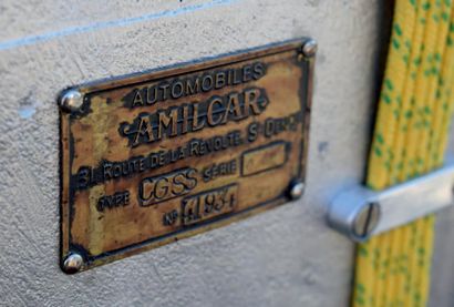 1929 - AMILCAR CGSS BIPLACE Fondée en 1920 à Saint-Denis, la firme Amilcar (anagramme...