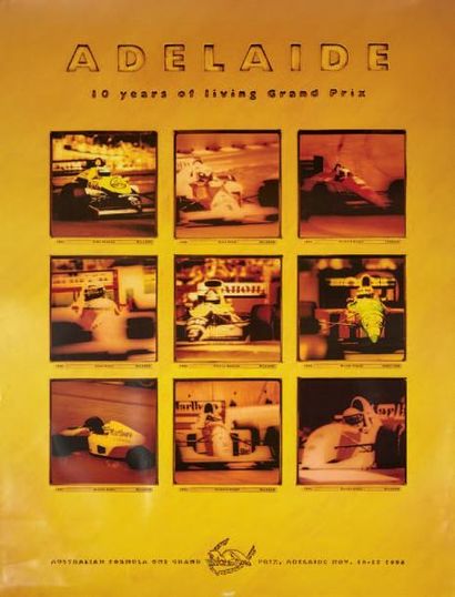 null GRAND PRIX D'AUSTRALIE
Lot de 8 affiches originales:
- Adelaide 1988
- Adelaide...