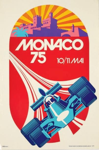 null GRAND PRIX DE MONACO 1975
Affiche originale
Agence Internationale de Publicité,...