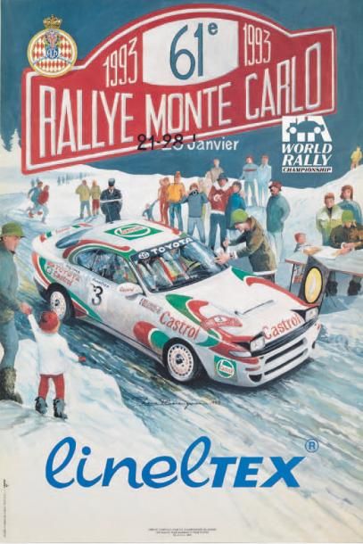 null RALLYE DE MONTE-CARLO
Lot de 2 affiches originales des éditions 1992 et 1993...